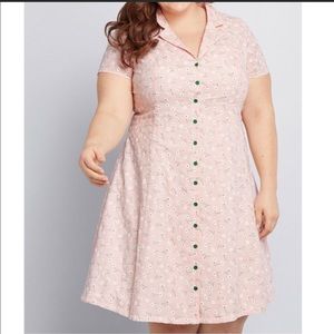 Daytime Dynamo Shirt Dress ModCloth Size 28
